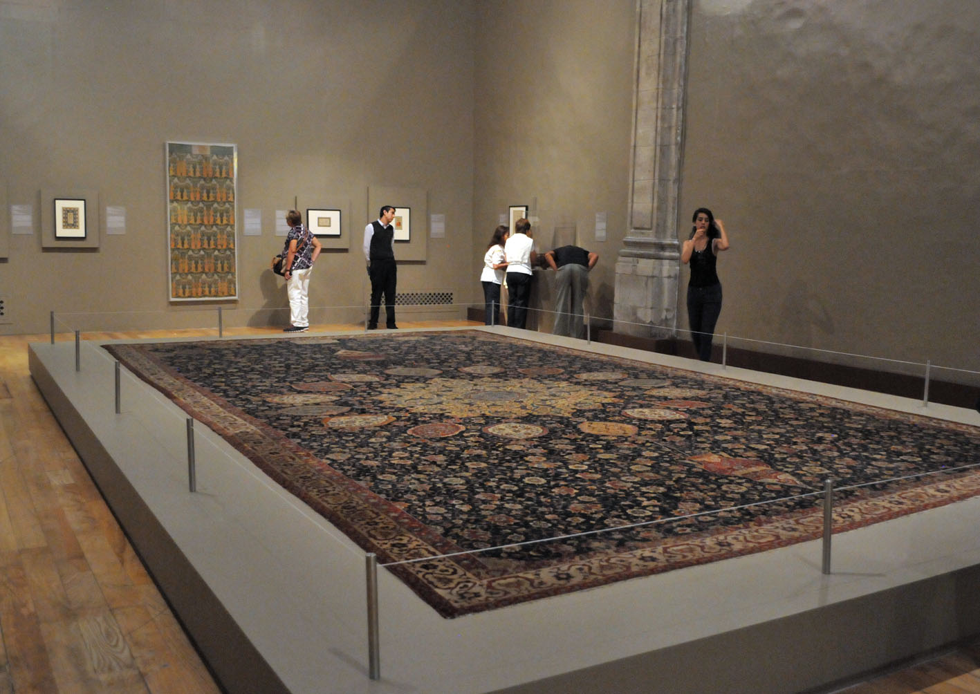 alfombra ardabil antigua