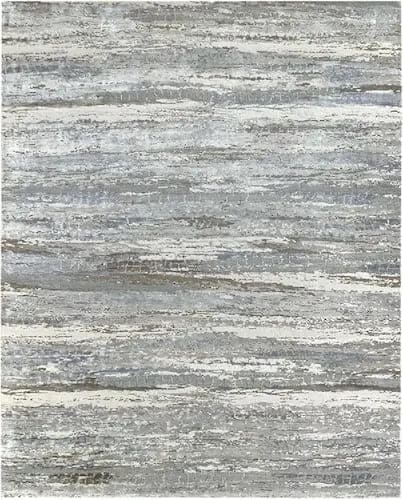alfombra moderna gris de la colección bosque de alfombras hamid