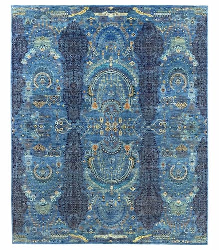 alfombra alhaja azul