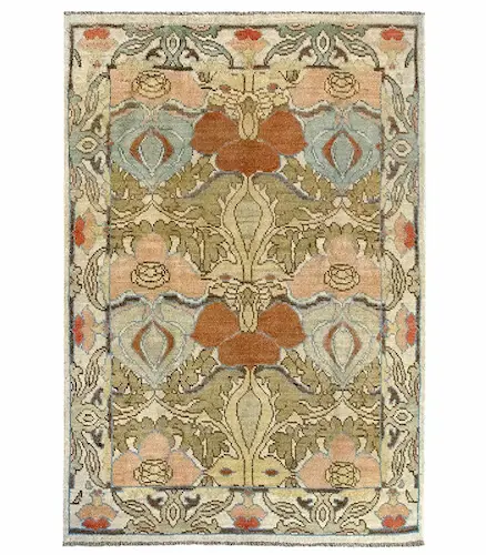 alfombra irani de inspiracion vintage